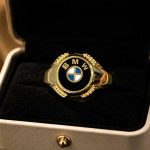 انگشتر مردانه طلا طرح BMW
